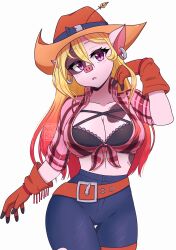 big_breasts jamoart namrii_ oc pig_girl tagme_(artist) trista_truffle