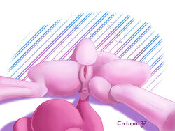 2014 anus caboni32 equine female feral friendship_is_magic fur horse lying mammal my_little_pony on_back pink_fur pinkie_pie_(mlp) pony pussy solo spread_legs spreading