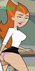 ai_generated angry danny_phantom ends34 female female_only legs_spread long_hair medium_breasts milf orange_hair penelope_spectra school_uniform sex teacher