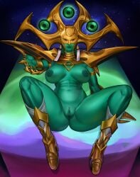 1girls big_breasts breasts female_only green_nipples green_pussy green_skin hela hela_(empress_of_the_cosmos) hela_(marvel_rivals) horn https://x.com/sizzcodisk/status/1875362187121922315 marvel marvel_rivals nipples pussy sizzcodisk solo solo_female thick_thighs vagina