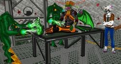 alien bondage bondage bound dragon electro erection half-life male orgasm penis precum talpimado tickling torture vortigaunts wings