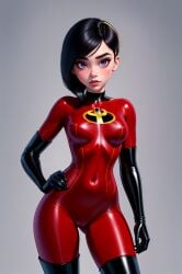 ai_generated bodysuit short_hair skin_tight the_incredibles violet_parr