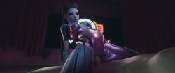 1boy 3d alternate_costume blizzard_entertainment cleavage dark_room fraxxlr french_female large_penis light-skinned_male overwatch overwatch_2 pregnant pregnant_female purple_skin shaved_pussy small_breasts vagina vaginal_penetration vaginal_penetration vaginal_sex widowmaker