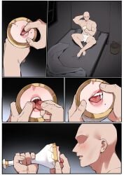 1boy 1girls 2026 beauty_mark blush blush_lines dawalixi fangs female fingers fingers_in_mouth fleshlight gums light-skinned light-skinned_male light_skin male minotaurp2 mole mole_under_mouth mouthplay page_1 pink_lips portal portal_fleshlight portal_masturbation preview pulling_tongue saliva saliva_string sharp_teeth tongue tongue_out