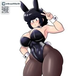 1girls ai_generated bibi_(brawl_stars) big_breasts brawl_stars nipples supercell thighhighs