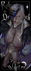 bara bara_tiddies bara_tits beard big_pecs big_penis chest_hair cumdump daddy dilf erect_penis erection facial_hair gay gay_male genshin_impact hairy huge_tits male male_focus male_only maloba mature_male muscular muscular_male nipple_piercing nipples nude nude_male older_male pecs penis pierro_(genshin_impact) solo_male zenpei