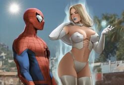 1boy 1boy1girl 1girls ai_generated big_ass big_breasts blonde_female blonde_hair breasts curvaceous curvy curvy_figure digital_media_(artwork) emma_frost female hellfire_club hips homo_superior huge_ass huge_breasts huge_thighs large_ass large_breasts large_thighs legs light-skinned_female light-skinned_male light_skin male male/female marvel marvel_comics mature mature_female mutant mutant_(marvel) mutate_(marvel) peter_parker phophopho rule_63 slim_waist spider-man spider-man_(series) straight thick thick_hips thick_legs thick_thighs thighs voluptuous waist white_queen wide_hips wide_thighs x-men