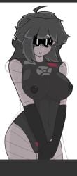 battle_for_bfdi battle_for_dream_island battle_for_dream_island_again bfb bfdi black_hair boobs breasts gijinka naked naked_female nude nude_female object_show object_shows remote_(bfdi) robot sketch solo_female the_power_of_two