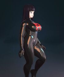 1boy 1girls 3d 3d_animation 3d_model artist_request ass black_hair black_lipstick blunt_bangs bodysuit breast_jiggle breasts cannon chubby chubby_female comic comission defeated defeated_villainess dropkick fakemon goth goth_girl hime_cut jiggle jiggling_breasts kicking latex latex_suit plump pokemon ryona shooting skintight soundless tagme targeting team_rocket team_rocket_grunt team_rocket_grunt_(female) team_rocket_uniform video villainess walking