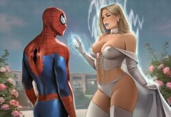1boy 1boy1girl 1girls ai_generated big_ass big_breasts blonde_female blonde_hair breasts curvaceous curvy curvy_figure digital_media_(artwork) emma_frost female hellfire_club hips homo_superior huge_ass huge_breasts huge_thighs large_ass large_breasts large_thighs legs light-skinned_female light-skinned_male light_skin male male/female marvel marvel_comics mature mature_female mutant mutant_(marvel) mutate_(marvel) peter_parker phophopho rule_63 slim_waist spider-man spider-man_(series) straight thick thick_hips thick_legs thick_thighs thighs voluptuous waist white_queen wide_hips wide_thighs x-men