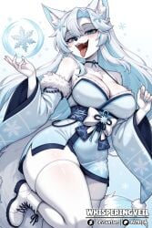 1girls 2026 5_fingers ai_generated anthro arctic_fox artist_name asian_clothing bedroom_eyes big_breasts blue_eyes blue_hair blue_highlights blush blush_lines blushing boots bra_strap breasts busty canid canine child_bearing_hips cleavage curvaceous curvy curvy_body curvy_female curvy_figure deviantart_logo east_asian_clothing enormous_thighs eyelashes female female_focus female_only fluffy_ears fluffy_tail fox fox_ears fox_girl fox_tail furrification furry gigantic_thighs glistening glistening_body glistening_breasts glistening_fur glistening_legs glistening_thighs hi_res highlights_(coloring) huge_hips huge_thighs illustrious_(stable_diffusion) indie_virtual_youtuber inner_ear_fluff japanese_clothing kimono large_breasts long_hair long_tail looking_at_viewer mammal massive_thighs narrowed_eyes open_smile patreon_logo seductive seductive_look smile smugalana snowflake solo solo_focus stable_diffusion stockings thick_thighs thunder_thighs tongue tongue_out true_fox two_tone_hair vixen voluptuous voluptuous_anthro voluptuous_female vtuber vtuberfanart watermark whisperingveil white_body white_boots white_fur white_hair white_stockings wide_hipped_anthro wide_hipped_female wide_hips