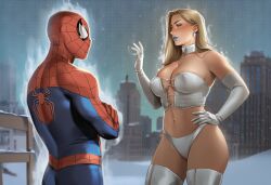 1boy 1boy1girl 1girls ai_generated big_ass big_breasts blonde_female blonde_hair breasts curvaceous curvy curvy_figure digital_media_(artwork) emma_frost female hellfire_club hips homo_superior huge_ass huge_breasts huge_thighs large_ass large_breasts large_thighs legs light-skinned_female light-skinned_male light_skin male male/female marvel marvel_comics mature mature_female mutant mutant_(marvel) mutate_(marvel) peter_parker phophopho rule_63 slim_waist spider-man spider-man_(series) straight thick thick_hips thick_legs thick_thighs thighs voluptuous waist white_queen wide_hips wide_thighs x-men