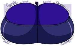 big_ass blueberry_inflation bubble_butt female furry hakurei_reimu huge_ass hyper_ass inflation puffster3 reimu_hakurei tagme thick_thighs touhou wide_hips