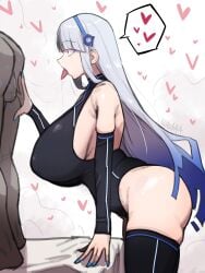 1girls android armpit_fetish armpits artificial_intelligence blue_eyes fairy_(zenless_zone_zero) long_hair looking_at_viewer non-canon solo solo_female solo_focus white_body white_hair zenless_zone_zero