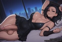 1futa ai_generated balls boku_no_hero_academia breasts cock dickgirl ecchilyna futa futa_only futa_sans_pussy futanari futanari_only girly high_resolution highres horny huge_ass huge_balls huge_boobs huge_breasts huge_butt huge_cock huge_penis huge_testicles huge_thighs medium_ass medium_breasts medium_penis momo_yaoyorozu muscular my_hero_academia patreon penis self_upload sexy stable_diffusion worship