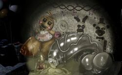 big_breasts cum edit edited_image edited_screencap five_nights_at_freddy's five_nights_at_freddy's_2 fnaf fnaf2_location fnaf_2 hyper_balls hyper_penis image_edit paper_pals smegma soaked_in_cum tagme toy_chica_(fnaf) zeraniumz