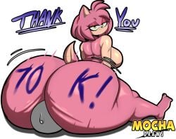 1girls 2d ambiguous_gender amy_rose ass bottom_heavy cross_samax facesitting feet female female_focus grey_skin looking_at_viewer looking_back mocha_draws sega sitting sitting_on_face sitting_on_person sonic_(series) sonic_the_hedgehog_(series) tagme thighs white_background
