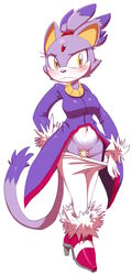 blaze the cat from sega by sunibee