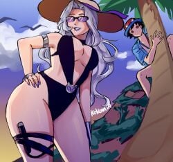 1boy 1boy1girl 1girl1boy 1girls 2026 beach big_breasts black_cat_(marvel) black_cat_(marvel_rivals) breasts brown_hair color colored couple couple_(romantic) couples curvaceous curvaceous_body curvaceous_female curvaceous_figure curvaceous_hips curvy curvy_body curvy_female curvy_figure curvy_hips felicia_hardy female hourglass_figure kokomia light-skin light-skinned_female light-skinned_male long_hair male marvel marvel_comics marvel_rivals nail_polish netease_games peter_parker pinup purple_lipstick purple_nail_polish romantic romantic_couple seductive seductive_look seductive_pose short_hair spider-man spider-man_(marvel_rivals) spider-man_(series) sun_hat sunglasses superhero superhero_couple superheroine swimsuit swimwear voluptuous voluptuous_female