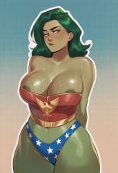 1girls ai_generated big_ass big_breasts big_thighs breasts cosplay crossover crossover_cosplay curvaceous curvy curvy_figure dc dc_comics digital_media_(artwork) female giantess green-skinned_female green_body green_hair green_skin hips hourglass_figure huge_ass huge_breasts huge_thighs hulk_(series) jennifer_walters large_ass large_breasts large_female large_thighs legs macro macro_female marvel marvel_comics mature mature_female mini_giantess phophopho she-hulk slim_waist tall tall_female thick thick_hips thick_legs thick_thighs thighs voluptuous waist wide_hips wide_thighs wonder_woman_(cosplay) wonder_woman_(series)