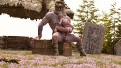 1girls 1monster 3d ass back_view belethor's_smut big_penis braid breasts bubble_butt cd_projekt_red ciri completely_nude female freckles freckles_on_face giant green_eyes light-skinned_female light_skin mascara monster nipples nude outdoors penetration penis pubic_hair pussy riding_penis scar sex spread_legs tattoo the_witcher_(series) the_witcher_3:_wild_hunt the_witcher_4 vaginal_penetration wet_body white_hair witcher_medallion