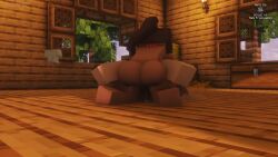 2girls ambush beach big_ass big_breasts breasts brown_hair coconut_bra cube_head cum cum_in_pussy cum_inside deep_penetration dripping_cum exposed fba fba_project female futa_on_female futadom futanari game_mod gearheartful hut indoors island kissing minecraft moans mod mojang native_american penetration ponytail pounding pounding_pussy rough_sex sex sound sudden_insertion summer tagme tall tan tan_skin video