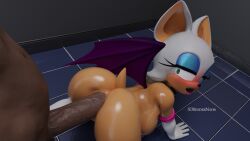 1boy 1girls 3drendernoob anal anal_sex female female/male human male mobian_bat rouge_the_bat sega sonic_the_hedgehog_(series)