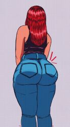 mary jane watson from marvel by masochistmaverick