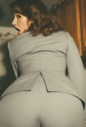 1girls ai_generated ass suit video