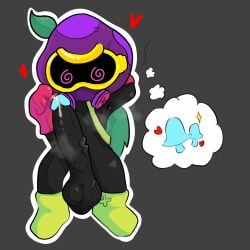 1boy big_ass big_penis blush boots brawl_stars cordelius_(brawl_stars) dazed furry gloves hat hood huge_cock male male_only mushroom oeeo solo_male spiral_eyes sweat