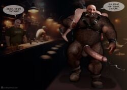 brute_by_simon hairy harness hyper_penis muscle submissive