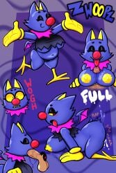 1boy 1girls ambiguous_penetration anthro anthro_female bat bodily_fluids breast_play breasts bsky_link clothing cum cum_inside disembodied_penis doggy_style fellatio female from_behind_position furaffinity_link furry furry_female garbagioni genital_fluids genitals gloves handwear hi_res human human_male interspecies male mammal mario_(series) neck_tuft newgrounds_link nintendo oral paizuri penetration penis saliva saliva_on_penis sex short_stack small_wings snout swooper tan-skinned_male tan_skin tuft wings