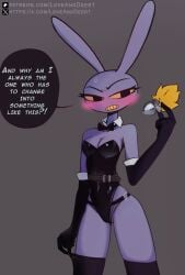 1girls 2025s 2d 2d_artwork absurd_res absurdres anthro anthro_female anthrofied armwear belt black_bow_tie black_bowtie black_eyes bow_tie bowtie breasts bunny bunny_ears bunny_girl bunny_humanoid bunny_tail buttplug clothed clothing crossgender dialogue digital_art digital_drawing digital_drawing_(artwork) digital_media digital_media_(artwork) digital_painting digital_painting_(artwork) elbow_gloves english english_dialogue english_text female female_anthro female_focus female_jax female_only genderswap genderswap_(mtf) glitch_productions gloves handwear hi_res jax_(tadc) jax_(the_amazing_digital_circus) lagomorph legwear leporid loveanddeer1 mammal mtf_crossgender plug_(sex_toy) purple_body purple_fur rabbit rabbit_ears rabbit_girl rabbit_humanoid rabbit_tail rule63 rule_63 sex_toy solo solo_female solo_focus speech_bubble tadc teeth text text_bubble the_amazing_digital_circus thick_thighs thigh_highs thighhighs thighs wide_hips yellow_sclera yellow_teeth