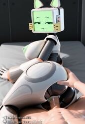1girls ai_assisted ai_generated animal_ears cat_ears catgirl civitai computer_head computer_monitor computer_screen felid felid_humanoid feline female female_only green_nipples human_on_robot kioline pur_03 robot robot_cat robot_catgirl robot_girl robot_humanoid screen_face sex tv tv_head vaginal_penetration wide_hips