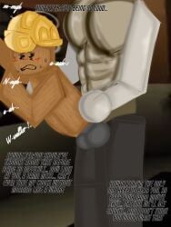 1boy1boy begging_for_more big_muscles big_penis loud_sex male/male male_penetrating_male mannequin_mark_(regretevator) noisy_sex regretevator roblox_game rough_anal rough_anal_sex rough_penetration rough_sex secret_sex sex_in_elevator size_difference wallter_(regretevator)