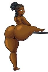 1girls ass big_ass big_butt blush blushing breasts bubble_ass bubble_butt completely_nude_female dreadlocks female female_focus female_only good_times_reboot grey_evans huge_ass huge_butt long_hair looking_back maikyoh naked naked_female netflix nude nude_female thick_thighs wide_hips