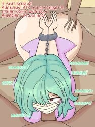 1girls 2boys 2boys1girl ahe_gao anal anal_sex anal_sex ass_grab blowjob blowjob_face bondage chains cuff_(restraint) cuffed cuffs deepthroat degradation double_penetration fellatio female forced forced_oral forced_sex gunko kidnapped kingdagon looking_at_viewer muffled muffled_moaning muffled_scream oral oral_penetration oral_sex pajama_shirt pajamas partially_clothed rape raped restrained spitroast sucking_penis