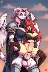 1futa ai_generated balls carrying cum cum_in_pussy cum_inside dickgirl dustyfutaai equine_penis fantasy female fucked_from_behind furry futa_on_female futanari horn horsecock huge_balls huge_cock intersex large_insertion my_little_pony penis sex vaginal_penetration wings
