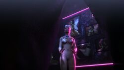 3d breasts dance_floor dominic_osmond edit hitman hitman_absolution io-interactive male multiple_boys multiple_males nurse ponytail samantha_ruby screenshot screenshot_edit sexy_nurse strip_club stripper video_games