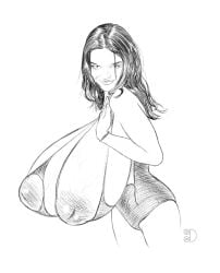 1girls areolae big_breasts bikini bikini_top breast_expansion breasts celebrity female huge_breasts hyper_breasts inverted_nipples massive_breasts nipples rachel_zegler real_person solo swimsuit tittydispenser