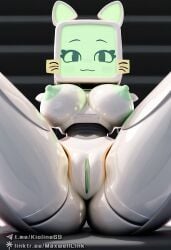 1girls ai_assisted ai_generated animal_ears cat_ears catgirl civitai computer_head computer_monitor computer_screen felid felid_humanoid feline female female_only focus_on_pussy green_nipples kioline pur_03 pussy robot robot_cat robot_catgirl robot_girl robot_humanoid screen_face solo solo_female solo_focus spread_legs tv tv_head wide_hips