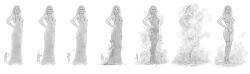1girls disintegrating_clothes original panties sequence statue topless topless_female wuulfenblade