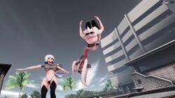 1girls 2girls 3d abs animated athletic athletic_female belly_button big_breasts breasts busty dancing female huge_breasts large_breasts megurine_luka mmd multiple_girls music music_only pink_hair sound tagme thong underboob video vocaloid yowane_haku