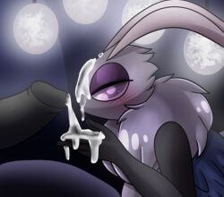 cum female full_moon moon night penis purple_eyes