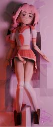 3d :3 astolfo_(fate) blush blush_lines dick femboy gay gay_male low_poly male male_only on_back on_bed penis school_uniform solo solo_femboy solo_focus solo_male stockings