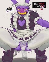 2025 absurd_res anal anal_masturbation anal_sex angry animal_humanoid animate_inanimate anthro anthro_penetrated apron ass balls blush bodily_fluids bottomwear bulge caine_(tadc) censor_bar clenched_teeth clothed clothing colored dialogue digital_drawing_(artwork) digital_media_(artwork) dildo dress english_text eyelashes femboy fingers fixed_dildo fixed_toy footwear for_a_head frilly frilly_apron frilly_bottomwear frilly_clothing frilly_dress frilly_skirt front_view fur genital_fluids genitals glitch_productions gloves hand_on_leg handwear hat headgear headwear heart_clothing heart_cutout heart_symbol hi_res humanoid humanoid_genitalia humanoid_penis jax_(tadc) lace lace_panties lagomorph lagomorph_humanoid legwear leporid leporid_humanoid long_ears looking_down maid_headdress maid_jax_(the_amazing_digital_circus) maid_uniform male male_penetrated mammal mammal_humanoid masturbation monotone_body motion_lines murizy narrowed_eyebrows narrowed_eyes not_furry object_head open_mouth panties penetration penis precum precum_through_clothing precum_through_underwear profanity purple_balls purple_body purple_fur rabbit rabbit_humanoid saliva sex_toy shaded shirt_collar shoes simple_background skirt slim_male solo spread_legs spreading steam stockings sweat teeth text the_amazing_digital_circus tooth_creature transparent_dildo transparent_sex_toy underwear uniform watermark wet wet_clothing white_clothing white_gloves white_handwear white_legwear white_stockings