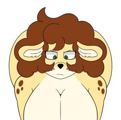 absurd_res anthro ass bent_over big_breasts big_butt breasts darline_(honibnuuy) deer female hi_res honibnuuy huge_breasts huge_butt looking_down mammal solo