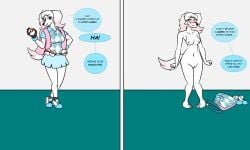 blair_(thunderpuppy) breasts completely_nude embarrassed instant_loss instant_loss_2koma nude pokemon pussy ultraman400