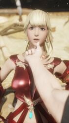3d 3d_(artwork) 3d_background 3d_model 3d_render 8k clothed clothed_sex dominant_male female final_fantasy final_fantasy_xiv hi_res highres kazworksnsfw lyse_hext male pov pov_eye_contact pov_male square_enix submissive_female