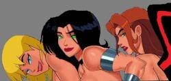 dc_comics dcau donna_troy galatea hawkgirl ibnalxuffasch94 justice_league_unlimited powergirl shiera_sanders superwoman